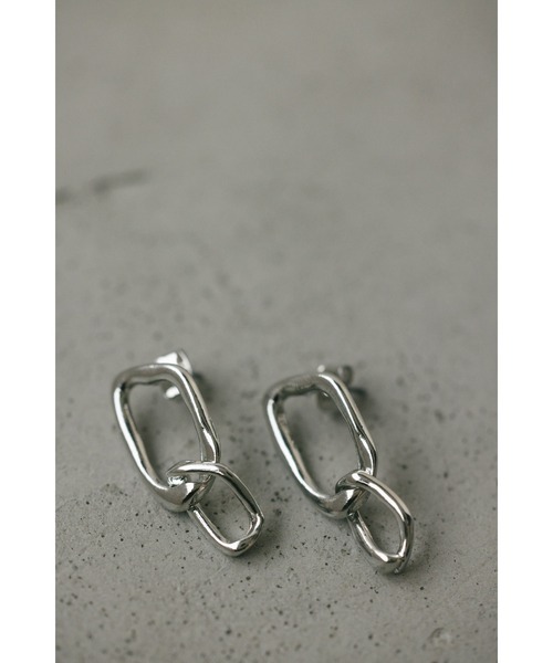 STYLEMIXER（スタイルミキサー）の「スウェイチェーンピアス（ピアス（両耳用）・レディース・シルバー/ゴールド・FREE）」の7枚目の写真