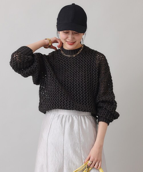 Liyoca（リヨカ）の「◇【Liyoca】テープヤーンメッシュ編みプル