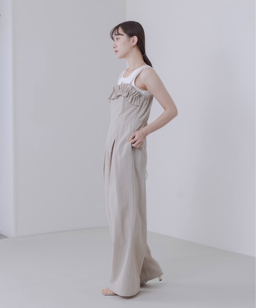 Eimee Law（エイミーロウ）の「2WAYテレコタンクトップス（タンクトップ・レディース・スミクロ/アイボリー/ブルー/ブラック/ライトベージュ/オフホワイト/ライトグレー・38/FREE）」の8枚目の写真