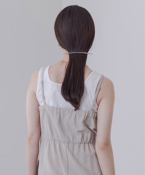 Eimee Law（エイミーロウ）の「2WAYテレコタンクトップス（タンクトップ・レディース・スミクロ/アイボリー/ブルー/ブラック/ライトベージュ/オフホワイト/ライトグレー・38/FREE）」の12枚目の写真