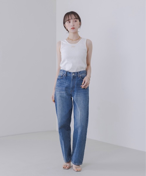 Eimee Law（エイミーロウ）の「2WAYテレコタンクトップス（タンクトップ・レディース・スミクロ/アイボリー/ブルー/ブラック/ライトベージュ/オフホワイト/ライトグレー・38/FREE）」の16枚目の写真