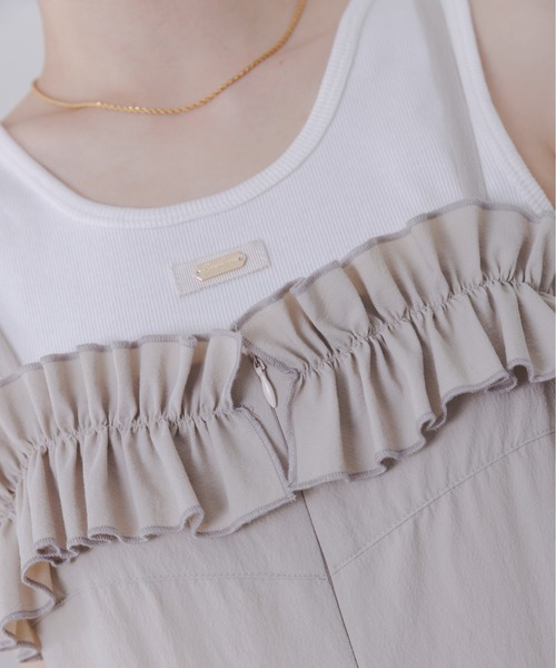 Eimee Law（エイミーロウ）の「2WAYテレコタンクトップス（タンクトップ・レディース・スミクロ/アイボリー/ブルー/ブラック/ライトベージュ/オフホワイト/ライトグレー・38/FREE）」の19枚目の写真