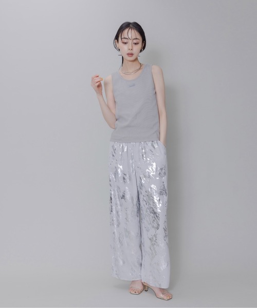 Eimee Law（エイミーロウ）の「2WAYテレコタンクトップス（タンクトップ・レディース・スミクロ/アイボリー/ブルー/ブラック/ライトベージュ/オフホワイト/ライトグレー・38/FREE）」の20枚目の写真