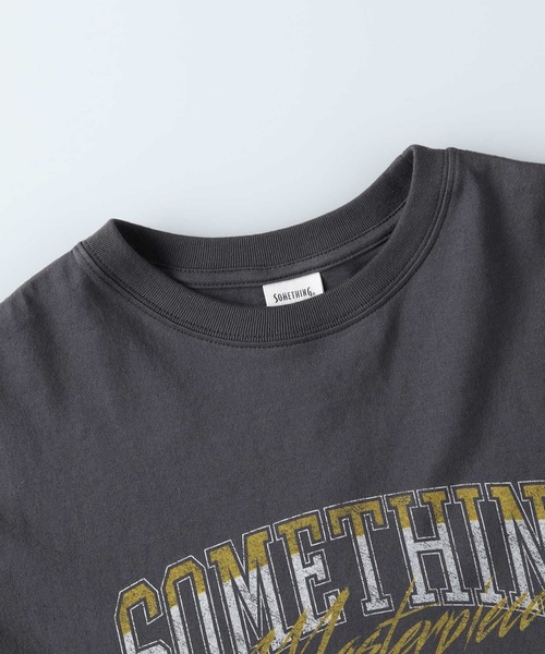 SOMETHING（サムシング）の「【SOMETHING】ロックTシャツ（Tシャツ/カットソー・レディース・ダークグレー・フリー）」の5枚目の写真