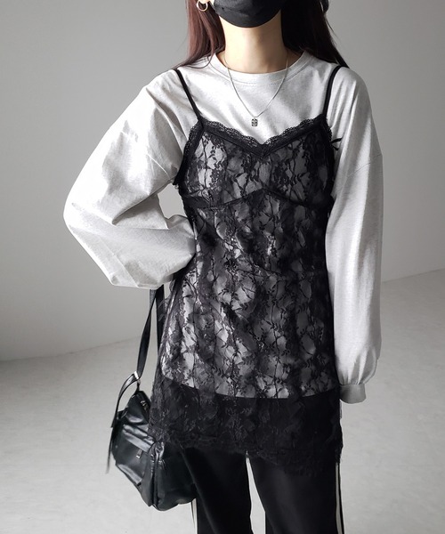 ⭐️新品未使用⭐️ MICALLEMICALLE グレー 異素材感ドッキングパンツ ⭐️新品未使用⭐️ MICALLEMICALLE グレー 異素材感ドッキング