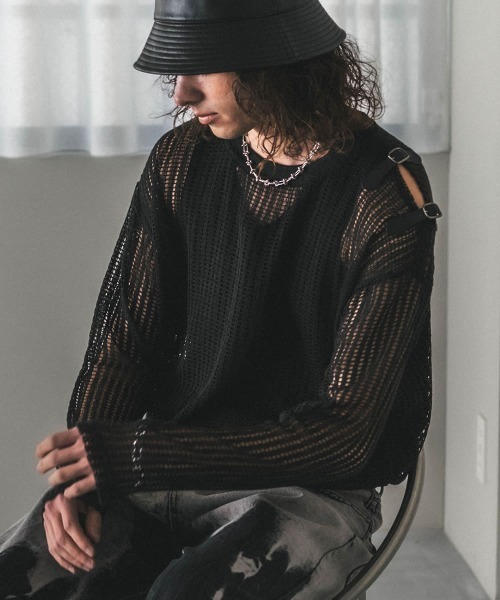 【セール】ショルダースリットシアートップス（Tシャツ/カットソー）｜Shoowtime（ショウタイム）