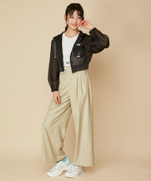 JENNI love（ジェニィラブ）の「ボリュームスリーブシアーブルゾン