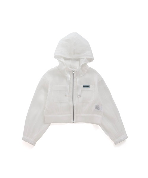 anuans ボリュームスリーブシアーブルゾン anuans（アニュアンス）の「ボリュームスリーブシアーブルゾン