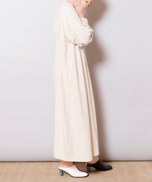 OSMOSIS(オズモーシス)の「バックギャザーワンピース(ワンピース・レディース・ブラック/アイボリー/パープル・ONE SIZE)」の20枚目の写真