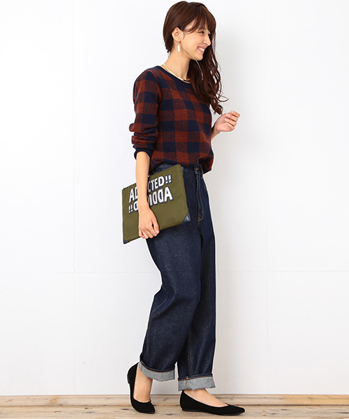 B:MING by BEAMS(ビーミングバイビームス)の「ビーミング by ビームス / ストレートデニムパンツ(デニムパンツ・レディース・インディゴブルー/ネイビー・MEDIUM/SMALL)」の3枚目の写真