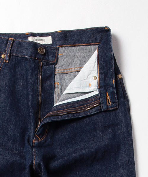 B:MING by BEAMS(ビーミングバイビームス)の「ビーミング by ビームス / ストレートデニムパンツ(デニムパンツ・レディース・インディゴブルー/ネイビー・MEDIUM/SMALL)」の5枚目の写真