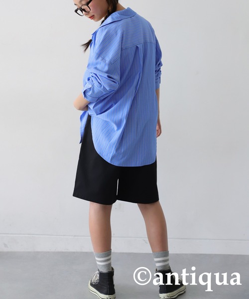 antiqua（アンティカ）の「タックハーフパンツ（その他パンツ・キッズ・ピンク/ベージュ/ブラック・140/150/160）」の6枚目の写真