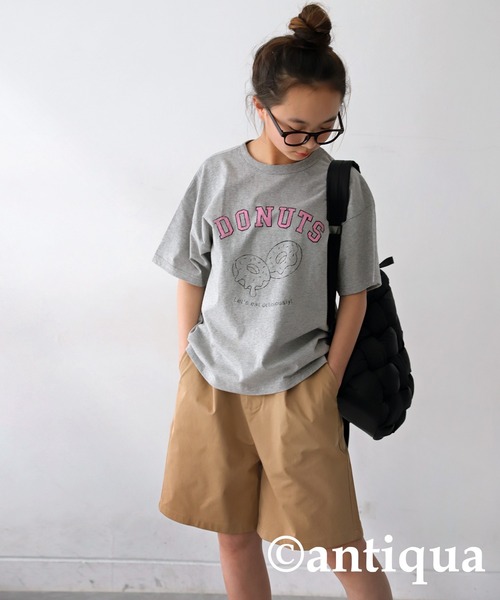antiqua（アンティカ）の「タックハーフパンツ（その他パンツ・キッズ・ピンク/ベージュ/ブラック・140/150/160）」の11枚目の写真