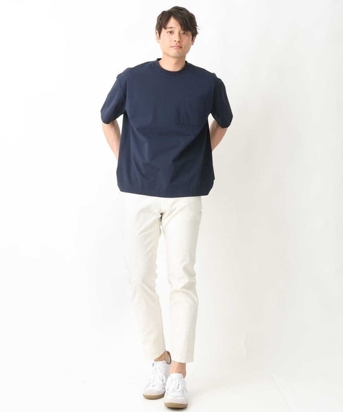 a.v.v（アーヴェヴェ）の「【接触冷感/速乾】ドローコード付きワイドシルエットカットソー(URBAN TECHシリーズ）（Tシャツ/カットソー・メンズ・チャコールグレー/ネイビー/ホワイト・48/46/50/44）」の12枚目の写真