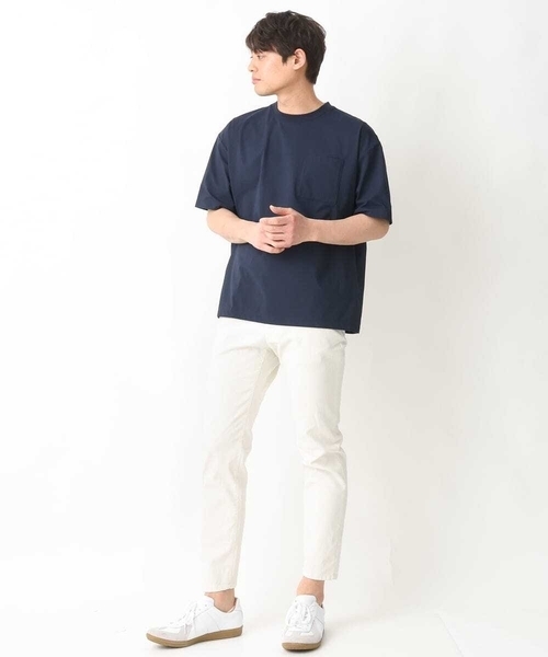 a.v.v（アーヴェヴェ）の「【接触冷感/速乾】ドローコード付きワイドシルエットカットソー(URBAN TECHシリーズ）（Tシャツ/カットソー・メンズ・チャコールグレー/ネイビー/ホワイト・48/46/50/44）」の14枚目の写真