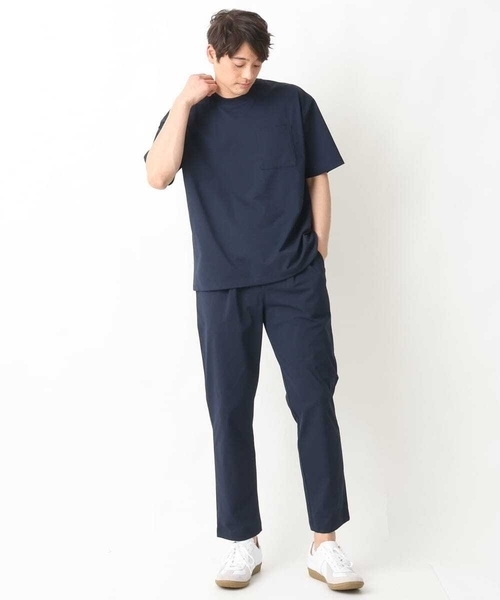 a.v.v（アーヴェヴェ）の「【接触冷感/速乾】ドローコード付きワイドシルエットカットソー(URBAN TECHシリーズ）（Tシャツ/カットソー・メンズ・チャコールグレー/ネイビー/ホワイト・48/46/50/44）」の4枚目の写真