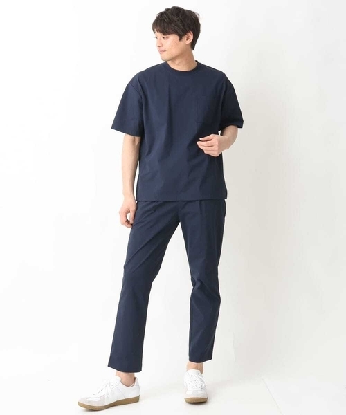 a.v.v（アーヴェヴェ）の「【接触冷感/速乾】ドローコード付きワイドシルエットカットソー(URBAN TECHシリーズ）（Tシャツ/カットソー・メンズ・チャコールグレー/ネイビー/ホワイト・48/46/50/44）」の5枚目の写真