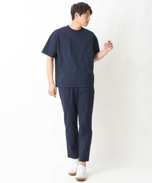 a.v.v（アーヴェヴェ）の「【接触冷感/速乾】ドローコード付きワイドシルエットカットソー(URBAN TECHシリーズ）（Tシャツ/カットソー・メンズ・チャコールグレー/ネイビー/ホワイト・48/46/50/44）」の6枚目の写真