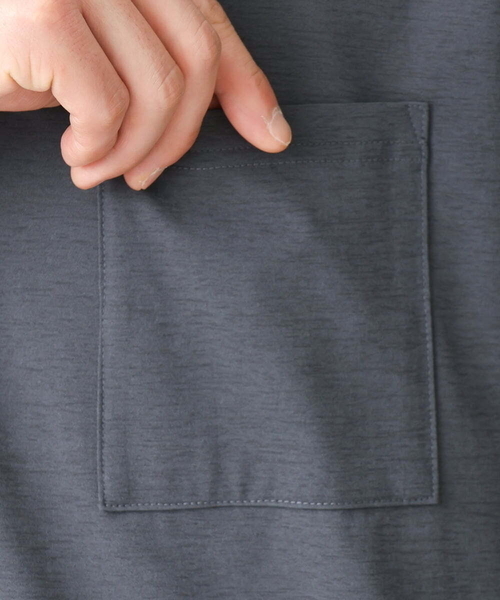 a.v.v（アーヴェヴェ）の「【接触冷感/速乾】ドローコード付きワイドシルエットカットソー(URBAN TECHシリーズ）（Tシャツ/カットソー・メンズ・チャコールグレー/ネイビー/ホワイト・48/46/50/44）」の18枚目の写真