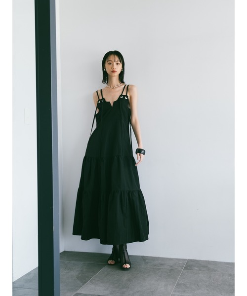 sahara（サハラ）の「Eyelet Tiered Dress/アイレットティアード