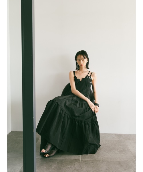 Eyelet Tiered Dress/アイレットティアードワンピース Eyelet Tiered Dress｜アイレットティアードドレス – MARTE