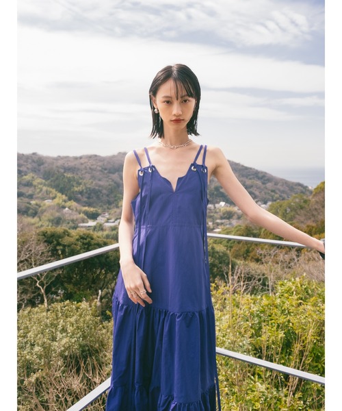 Eyelet Tiered Dress/アイレットティアードワンピース sahara ワンピース Eyelet Tiered Dress/アイレットティアード