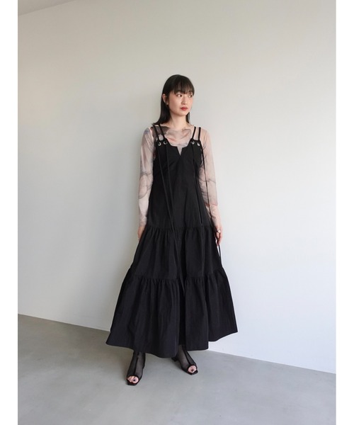 sahara（サハラ）の「Eyelet Tiered Dress/アイレットティアード
