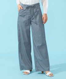 SOMETHING　涼しい夏用 COOL リラックスワイドベイカーパンツ【涼】【梅雨対策/速乾/ドライタッチ/蒸れにくい/軽量】