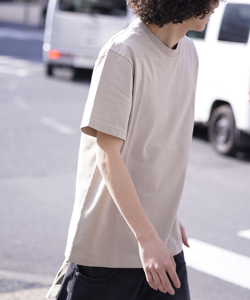 ndx(エヌディーエックス)の「【ndx / エヌディーエックス】BOXY T-SH(Tシャツ/カットソー・メンズ・ホワイト/ブラック/ピンク/ブルー系その他/ネイビー/ベージュ/ライトグリーン・MEDIUM/LARGE/X-LARGE)」の3枚目の写真