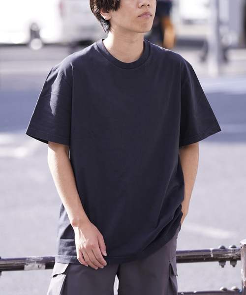 ndx(エヌディーエックス)の「【ndx / エヌディーエックス】BOXY T-SH(Tシャツ/カットソー・メンズ・ホワイト/ブラック/ピンク/ブルー系その他/ネイビー/ベージュ/ライトグリーン・MEDIUM/LARGE/X-LARGE)」の2枚目の写真