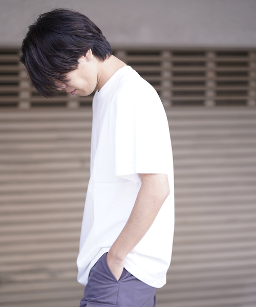 ndx(エヌディーエックス)の「【ndx / エヌディーエックス】BOXY T-SH(Tシャツ/カットソー・メンズ・ホワイト/ブラック/ピンク/ブルー系その他/ネイビー/ベージュ/ライトグリーン・MEDIUM/LARGE/X-LARGE)」の8枚目の写真