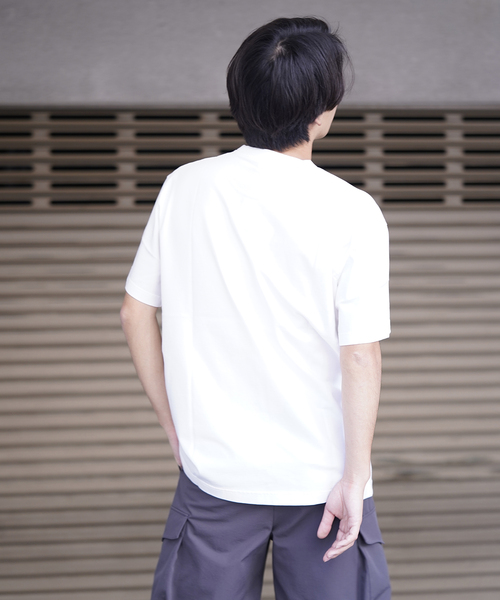ndx(エヌディーエックス)の「【ndx / エヌディーエックス】BOXY T-SH(Tシャツ/カットソー・メンズ・ホワイト/ブラック/ピンク/ブルー系その他/ネイビー/ベージュ/ライトグリーン・MEDIUM/LARGE/X-LARGE)」の9枚目の写真