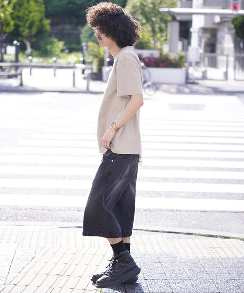ndx(エヌディーエックス)の「【ndx / エヌディーエックス】BOXY T-SH(Tシャツ/カットソー・メンズ・ホワイト/ブラック/ピンク/ブルー系その他/ネイビー/ベージュ/ライトグリーン・MEDIUM/LARGE/X-LARGE)」の10枚目の写真