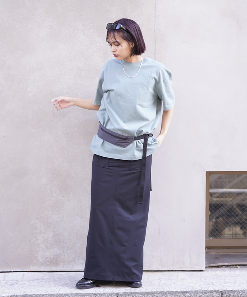 ndx(エヌディーエックス)の「【ndx / エヌディーエックス】BOXY T-SH(Tシャツ/カットソー・メンズ・ホワイト/ブラック/ピンク/ブルー系その他/ネイビー/ベージュ/ライトグリーン・MEDIUM/LARGE/X-LARGE)」の14枚目の写真