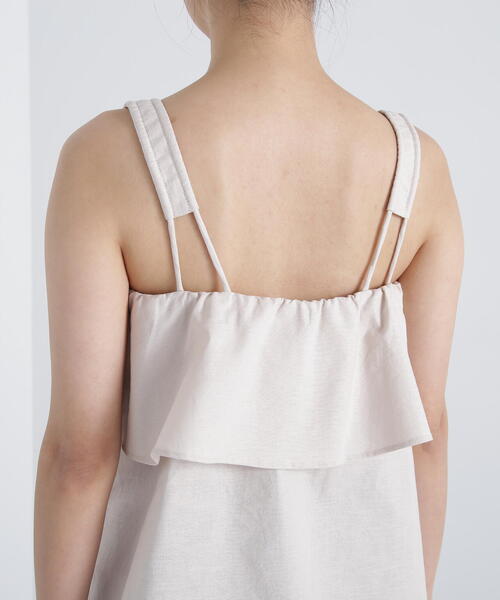 N.（N. Natural Beauty Basic）（エヌエヌナチュラルビューティーベーシック）の「◆レイヤードキャミトップ（キャミソール・レディース・ブラック/ナチュラル・MEDIUM）」の3枚目の写真