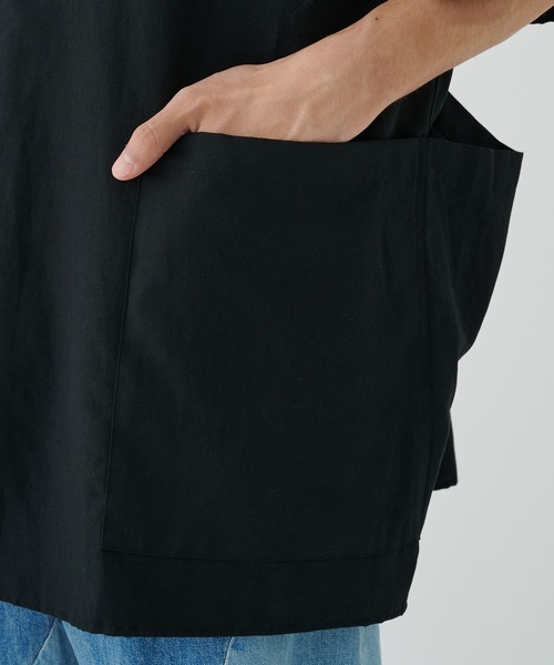 DIGAWEL(ディガウェル)の「【DIGAWEL/ディガウェル】Side pocket S/S shirt②(シャツ/ブラウス・メンズ・ブラック/ブルー・1/2)」の10枚目の写真