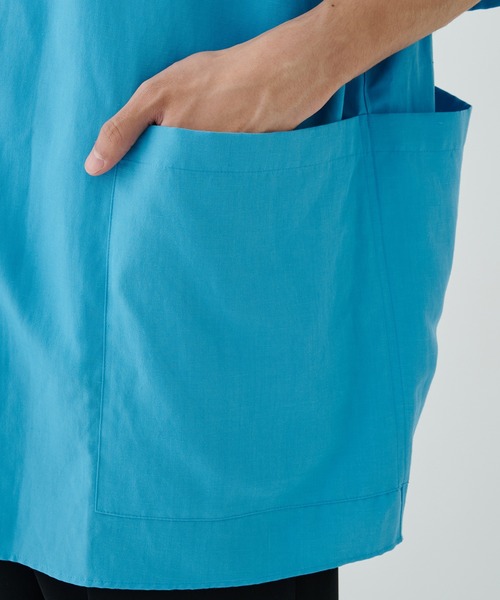 DIGAWEL(ディガウェル)の「【DIGAWEL/ディガウェル】Side pocket S/S shirt②(シャツ/ブラウス・メンズ・ブラック/ブルー・1/2)」の21枚目の写真