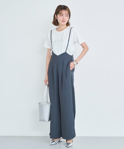 セール】【再入荷】【新色ダークグレー】裾スリットキャミ
