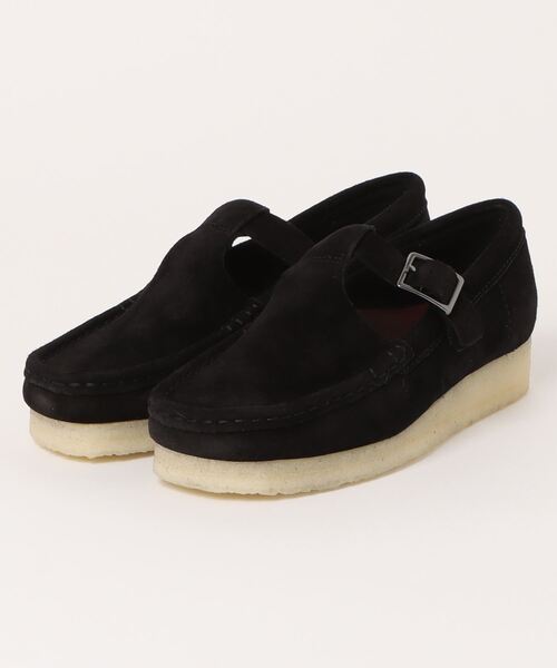 Clarks（クラークス）の「W WALLABEE T-BAR　26175666（モカシン/デッキシューズ・レディース・ブラック・3/3h/4/4h/5/5h/6）」の10枚目の写真