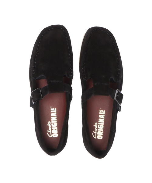 Clarks（クラークス）の「W WALLABEE T-BAR　26175666（モカシン/デッキシューズ・レディース・ブラック・3/3h/4/4h/5/5h/6）」の6枚目の写真