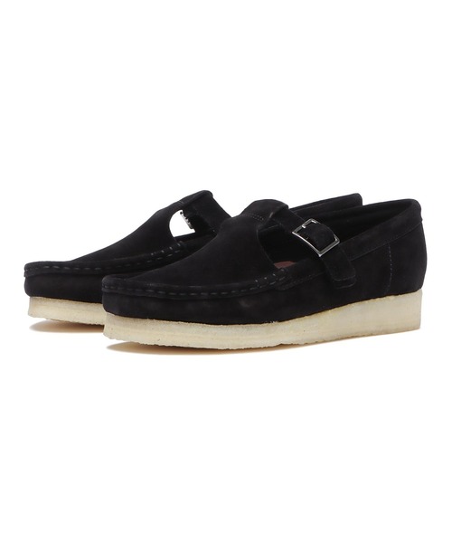 Clarks（クラークス）の「W WALLABEE T-BAR　26175666（モカシン/デッキシューズ・レディース・ブラック・3/3h/4/4h/5/5h/6）」の5枚目の写真