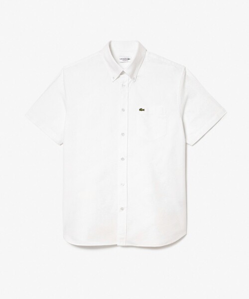 LACOSTE（ラコステ）の「オーガニックコットン オックスフォードボタンダウンシャツ（シャツ/ブラウス・メンズ・ホワイト/ダークネイビー/ライトブルー・38/39/40/41）」の9枚目の写真