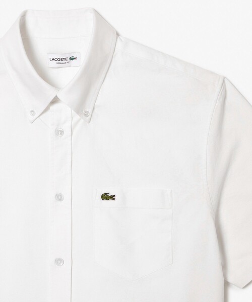 LACOSTE（ラコステ）の「オーガニックコットン オックスフォードボタンダウンシャツ（シャツ/ブラウス・メンズ・ホワイト/ダークネイビー/ライトブルー・38/39/40/41）」の8枚目の写真