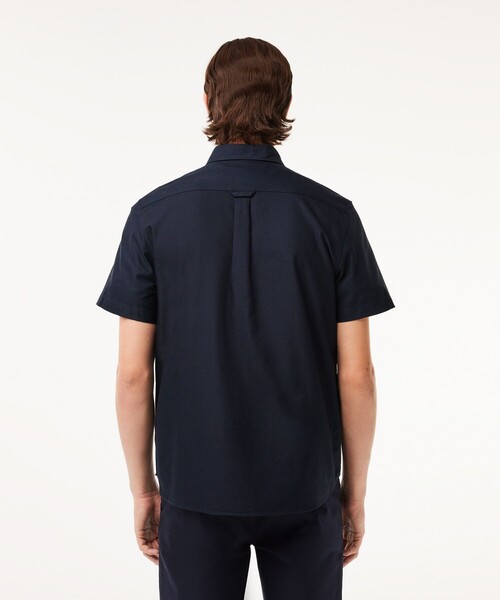 LACOSTE（ラコステ）の「オーガニックコットン オックスフォードボタンダウンシャツ（シャツ/ブラウス・メンズ・ホワイト/ダークネイビー/ライトブルー・38/39/40/41）」の5枚目の写真