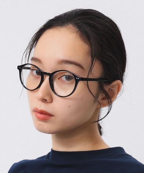 BEAMS BOY（ビームスボーイ）の「ボストン クリア レンズ メガネ 24FW（メガネ・レディース・ブラック/その他/ピンク/ベージュ・ONE SIZE）」の5枚目の写真