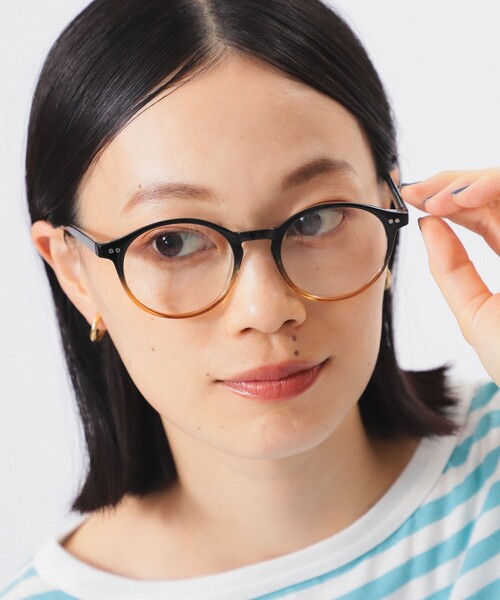 BEAMS BOY（ビームスボーイ）の「ボストン クリア レンズ メガネ 24FW（メガネ・レディース・ブラック/その他/ピンク/ベージュ・ONE SIZE）」の21枚目の写真