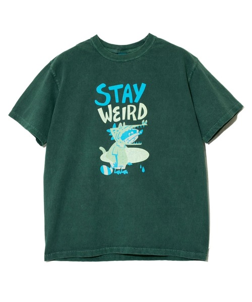 Good On（グッドオン）の「Good On/グッドオン　STAY WEIRD S/S TEE（Tシャツ/カットソー・メンズ・ダークグリーン/ホワイト・X-LARGE/LARGE/MEDIUM）」の7枚目の写真
