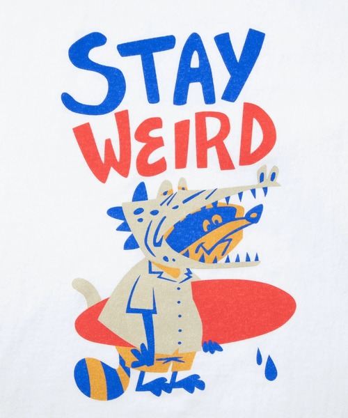 Good On（グッドオン）の「Good On/グッドオン　STAY WEIRD S/S TEE（Tシャツ/カットソー・メンズ・ダークグリーン/ホワイト・X-LARGE/LARGE/MEDIUM）」の12枚目の写真
