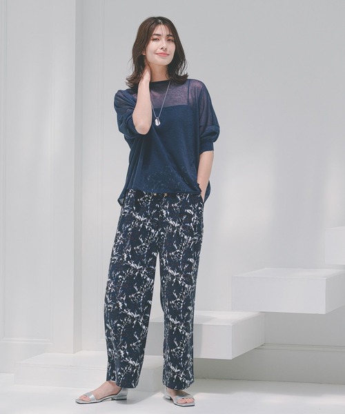 Elura（エルーラ）の「サマーイージー柄ワイドパンツ/126894（その他パンツ・レディース・ネイビー/ブラウン/ブラック・LARGE/MEDIUM/SMALL）」の21枚目の写真