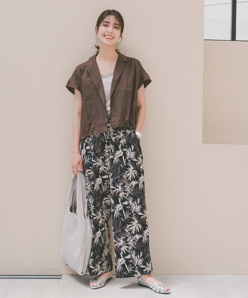 Elura（エルーラ）の「サマーイージー柄ワイドパンツ/126894（その他パンツ・レディース・ネイビー/ブラウン/ブラック・LARGE/MEDIUM/SMALL）」の16枚目の写真